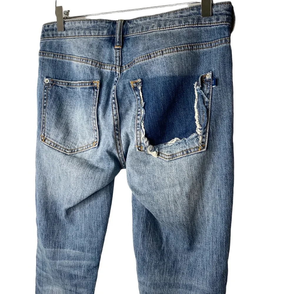 Anthropologie Pilcro and the Letterpress Sustainable Distressed Ankle Jeans 25 - Picture 6 of 9